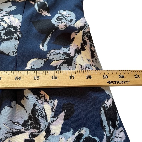 Mario Serrano Made In Italy- Floral Sheath-Size12-Round Neck-Fitted Bodice NWOT - Picture 6 of 12